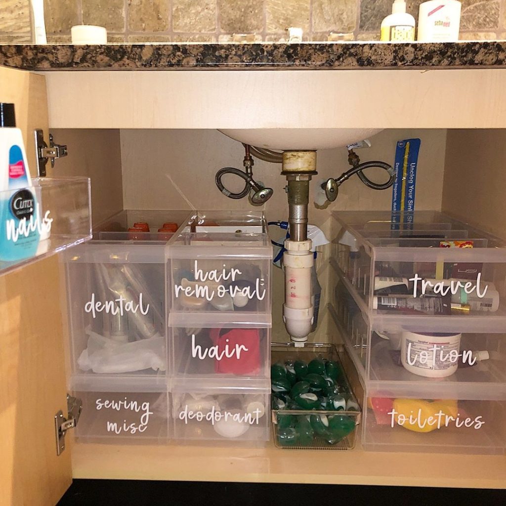 How to Organize Under Your Bathroom and Kitchen Sink